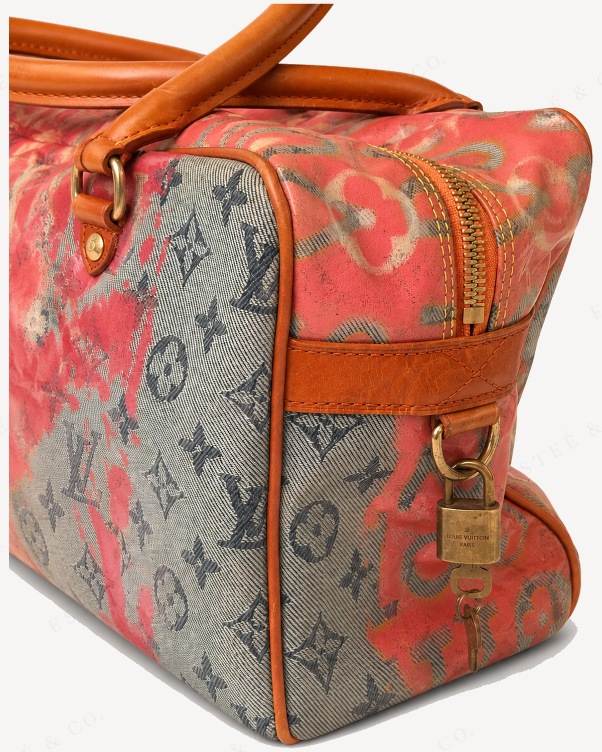 Louis Vuitton Denim Pulp Weekender — Rose