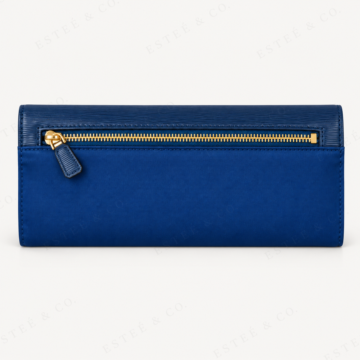 Prada Long Wallet & Card Holder — Blue