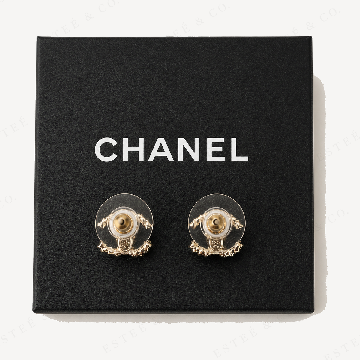 Chanel CC Earrings — Crystal & Pearl
