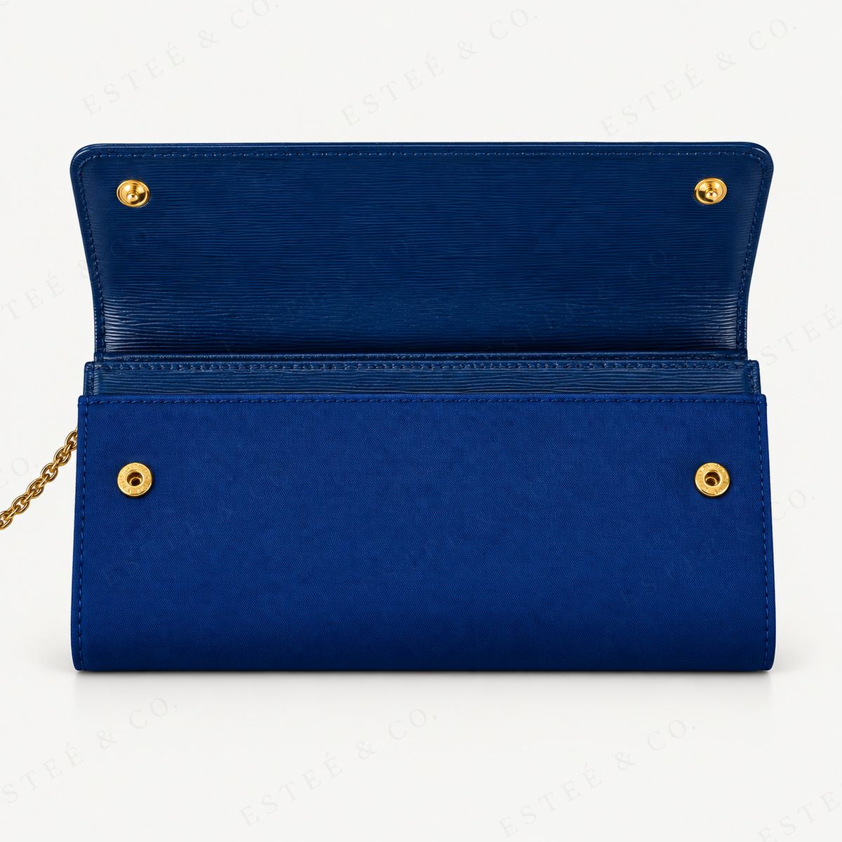 Prada Long Wallet & Card Holder — Blue