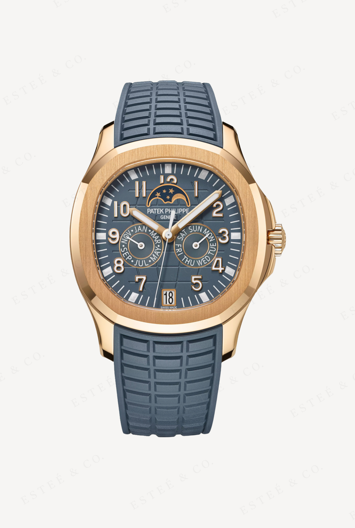 Patek Philippe Aquanaut Annual Calendar — Rose Gold