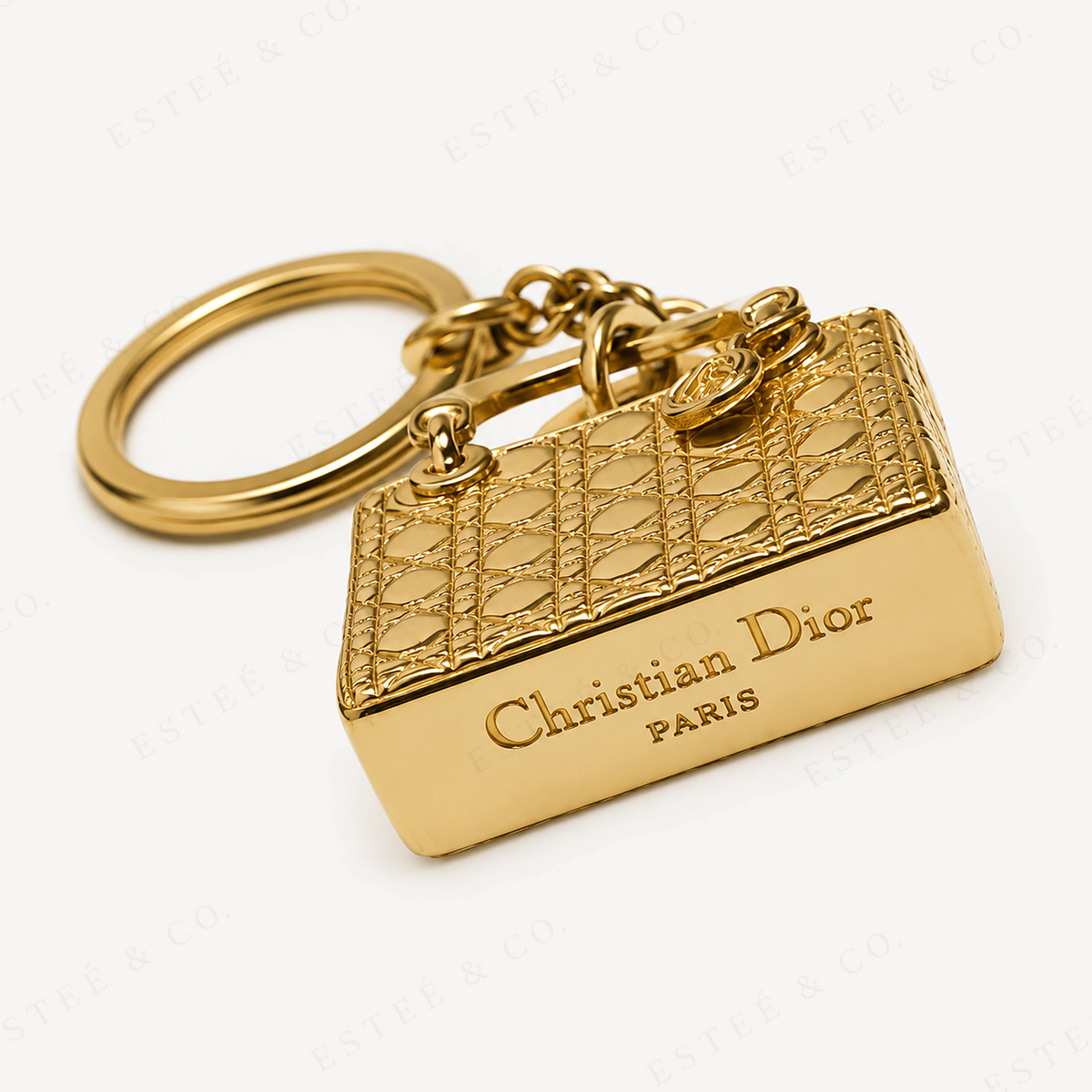 Dior Lady Dior Bag Charm — Gold-Tone