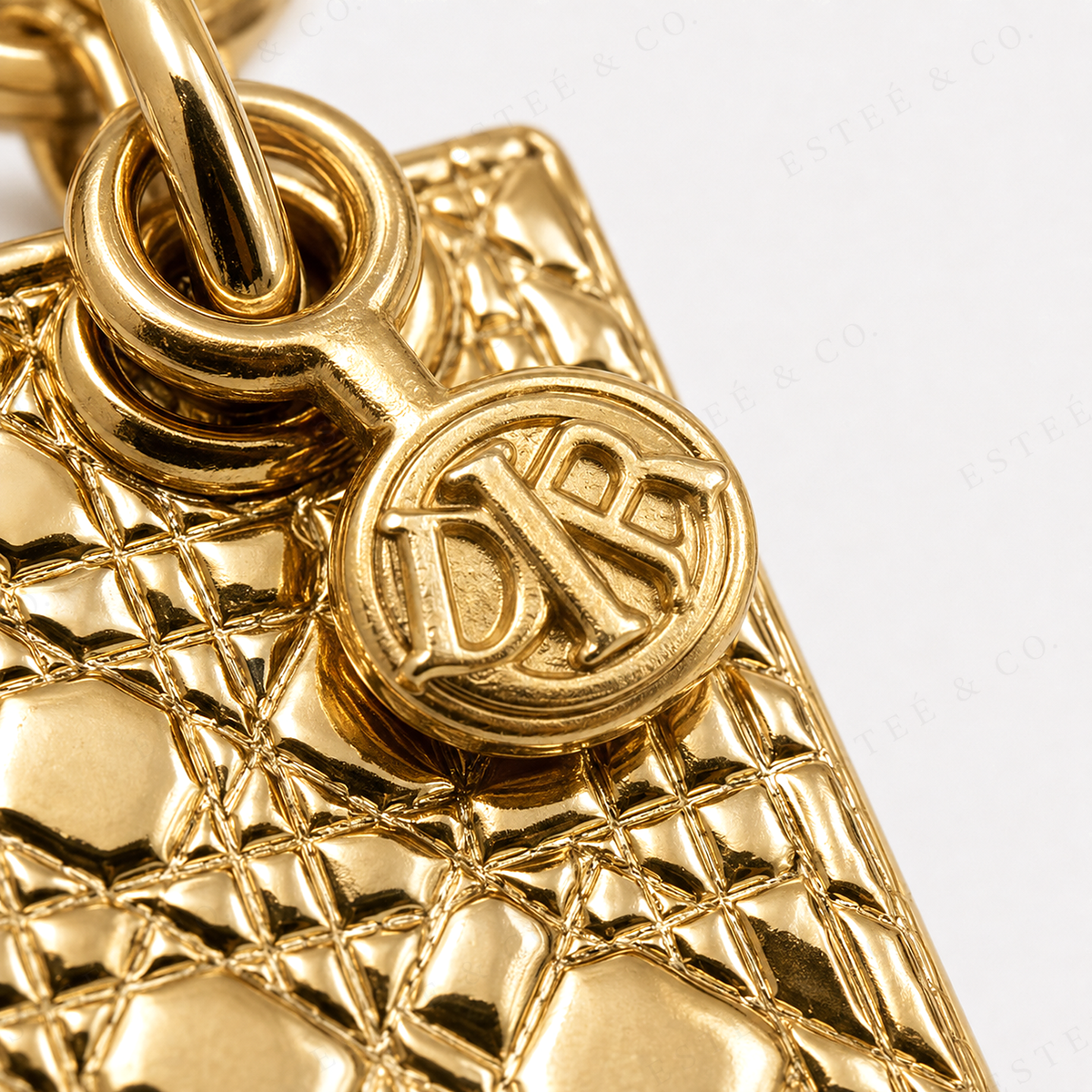 Dior Lady Dior Bag Charm — Gold-Tone
