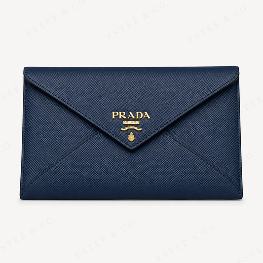 Prada Diagramme Wallet — Blue