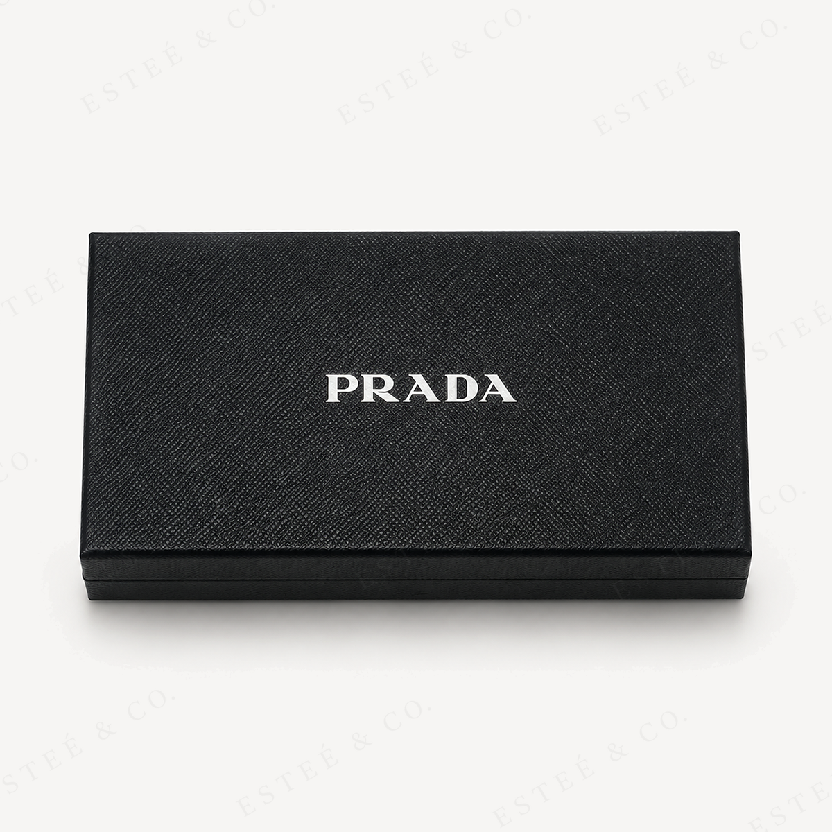 Prada Diagramme Wallet — Blue