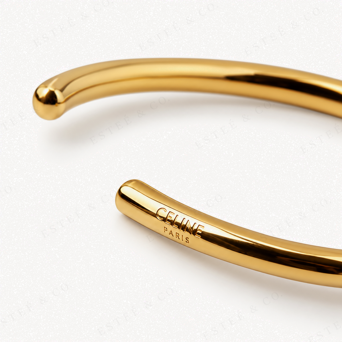 Celine Knot Cuff — Gold-Tone