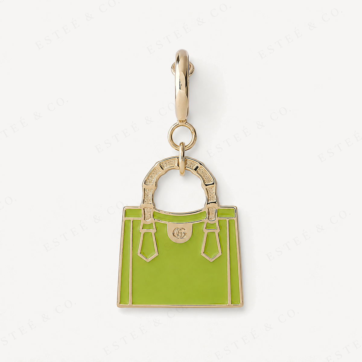Gucci Diana Bamboo Bag Charm — Acid Green