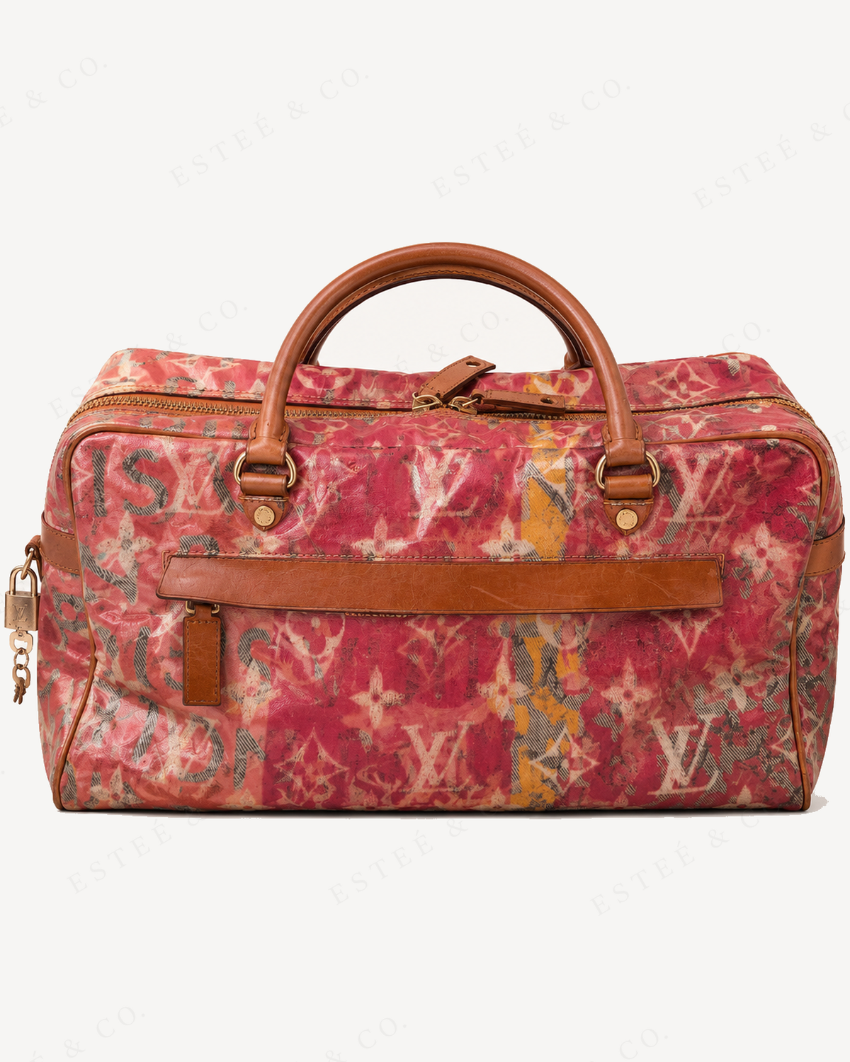 Louis Vuitton Denim Pulp Weekender — Rose