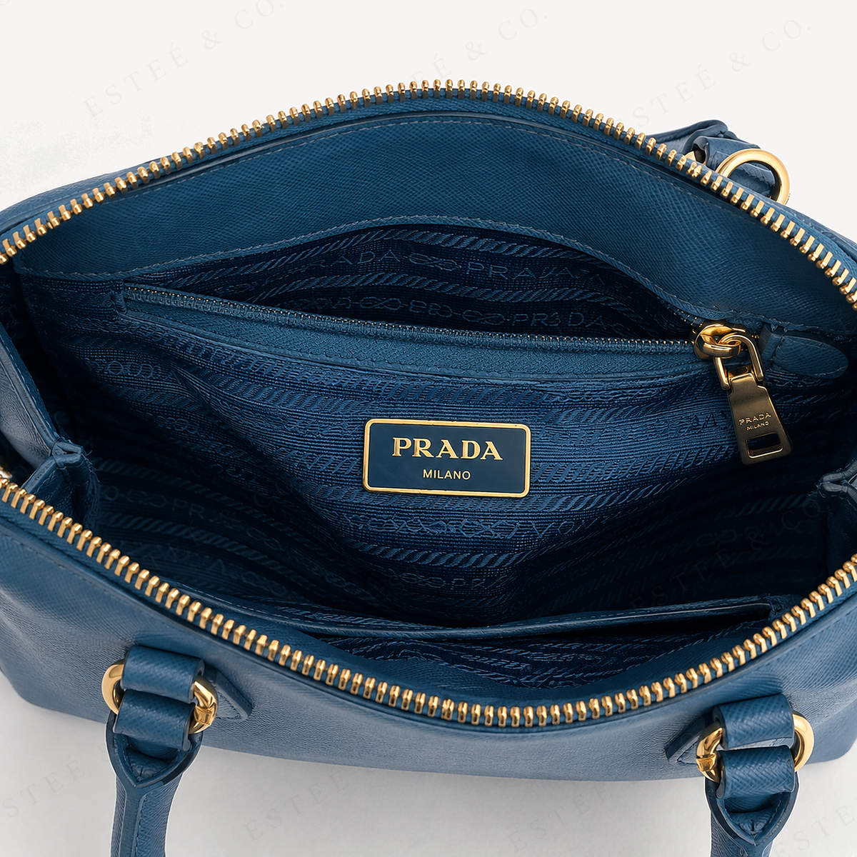 Prada Small Promenade — Slate