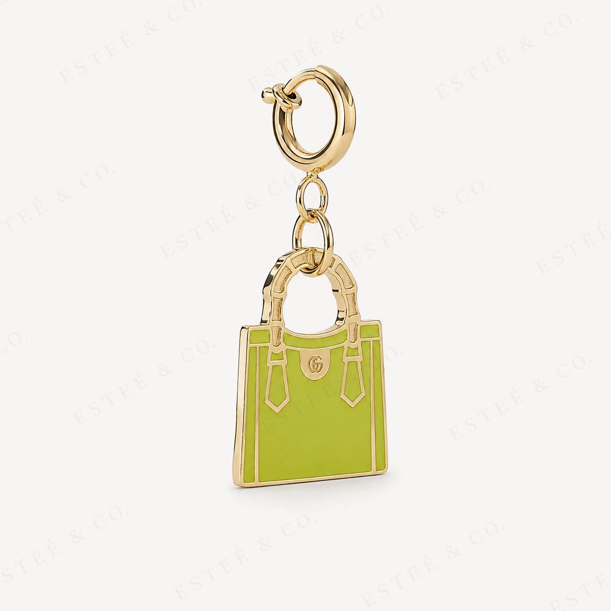 Gucci Diana Bamboo Bag Charm — Acid Green