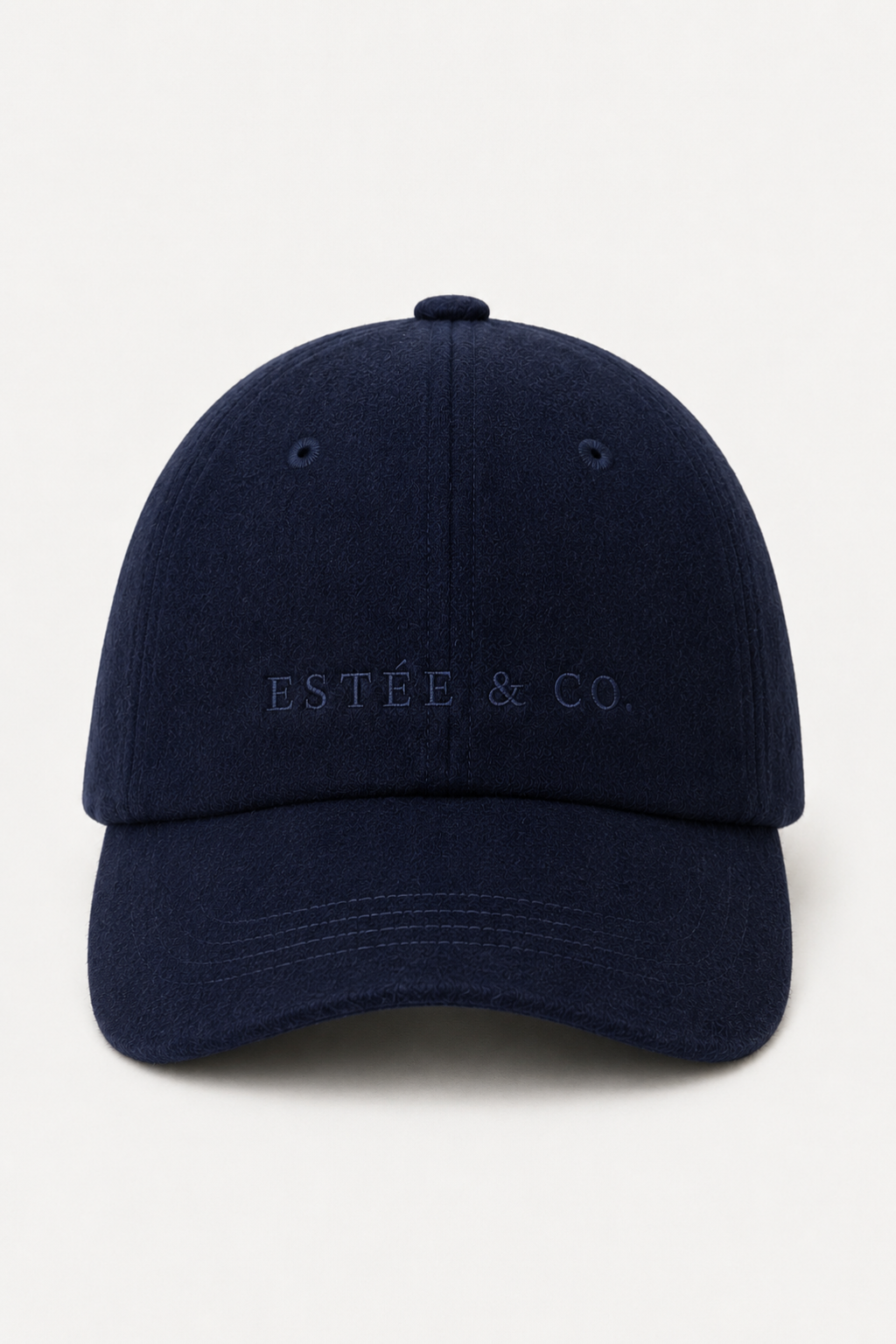 The Cashmere Cap Navy Front