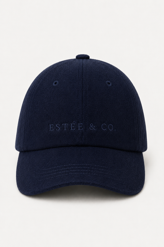 The Cashmere Cap Navy Front